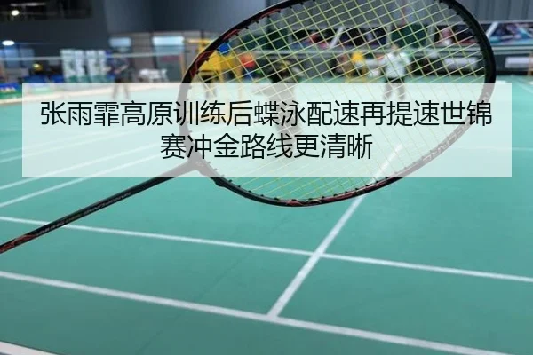 张雨霏高原训练后蝶泳配速再提速世锦赛冲金路线更清晰